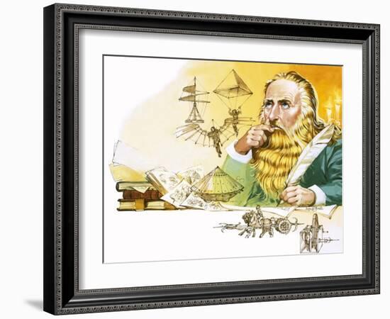 Leonardo Da Vinci-Mcbride-Framed Giclee Print