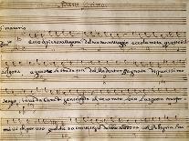 Autograph Music Score of Cain and Abel-Leonardo Leo-Mounted Giclee Print