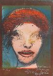 Portrait of a Woman with Red Cheeks-Leonel Gongora-Framed Limited Edition