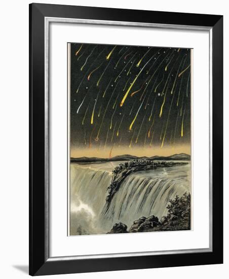 Leonid Meteor Shower of 1833, Artwork-Detlev Van Ravenswaay-Framed Photographic Print