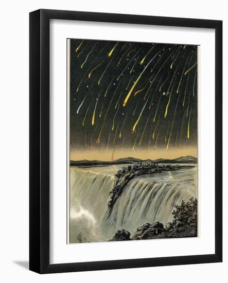 Leonid Meteor Shower of 1833, Artwork-Detlev Van Ravenswaay-Framed Photographic Print