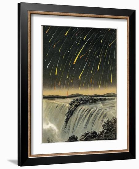 Leonid Meteor Shower of 1833, Artwork-Detlev Van Ravenswaay-Framed Photographic Print