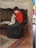 A L'ouvrage. Peinture De Leonid Osipovich Pasternak (1862-1945), Huile Sur Toile. Art Russe 19E-20E-Leonid Osipovic Pasternak-Giclee Print