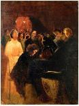 Leo Tolstoy at the Concert given by Anton Rubinstein (1829-1894) Par Pasternak, Leonid Osipovich (1-Leonid Osipovic Pasternak-Framed Giclee Print