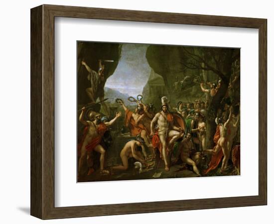 Leonidas at the Thermopylae-Jacques-Louis David-Framed Giclee Print