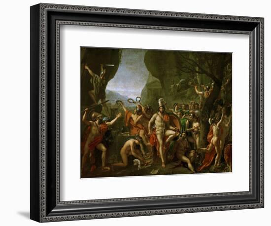 Leonidas at the Thermopylae-Jacques-Louis David-Framed Giclee Print