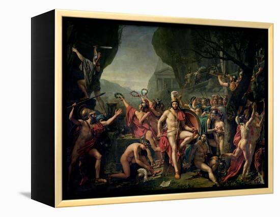 Leonidas at Thermopylae, 480 BC, 1814-Jacques-Louis David-Framed Premier Image Canvas