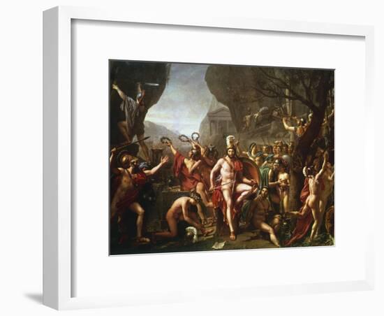 Leonidas at Thermopylae, 5th Century BC-Jacques-Louis David-Framed Giclee Print