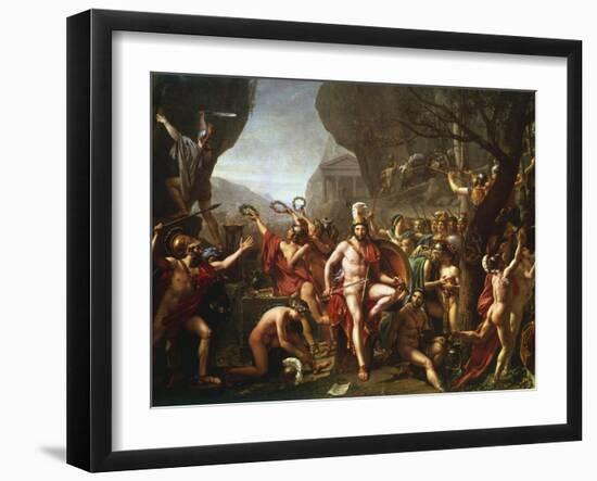 Leonidas at Thermopylae, 5th Century BC-Jacques-Louis David-Framed Giclee Print