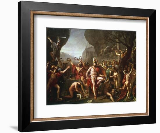 Leonidas at Thermopylae, 5th Century BC-Jacques-Louis David-Framed Giclee Print