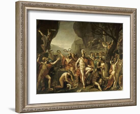 Léonidas aux Thermopyles-Jacques-Louis David-Framed Giclee Print