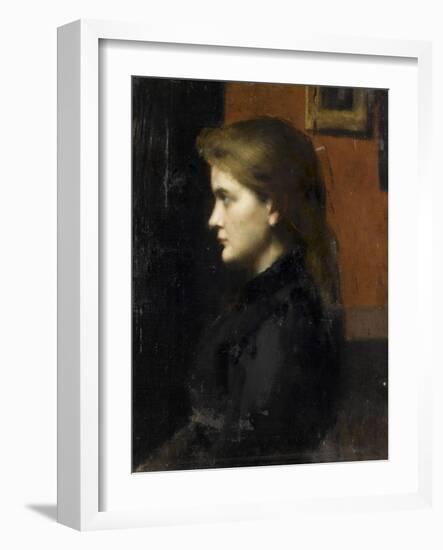 Léonie Wetzel-Jean Jacques Henner-Framed Giclee Print