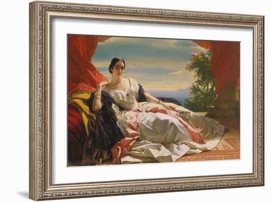 Leonilla Princess to Sayn-Wittgenstein-Sayn, 1843-Franz Xaver Winterhalter-Framed Giclee Print