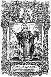 Saint Basil the Great. Illustration to the Book Synodicon, 1700-Leonti Bunin-Giclee Print