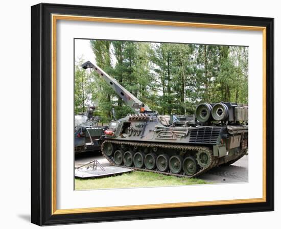 Leopard 1A5 Mbt of the Belgian Army in Repair-Stocktrek Images-Framed Photographic Print