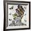 Leopard And Butterfly Fashion-Marcus Prime-Framed Art Print