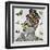 Leopard And Butterfly Fashion-Marcus Prime-Framed Art Print