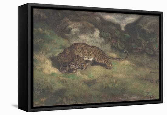 Leopard and Serpent, 1810–75-Antoine Louis Barye-Framed Premier Image Canvas