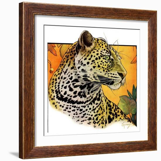 "Leopard,"August 29, 1931-Jack Murray-Framed Premium Giclee Print