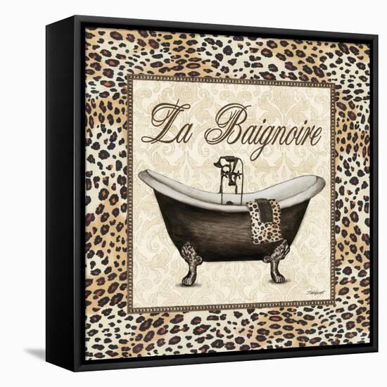 Leopard Bathtub-Todd Williams-Framed Stretched Canvas