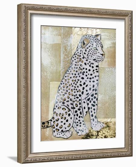 Leopard Beauty-Jenny McGee-Framed Art Print