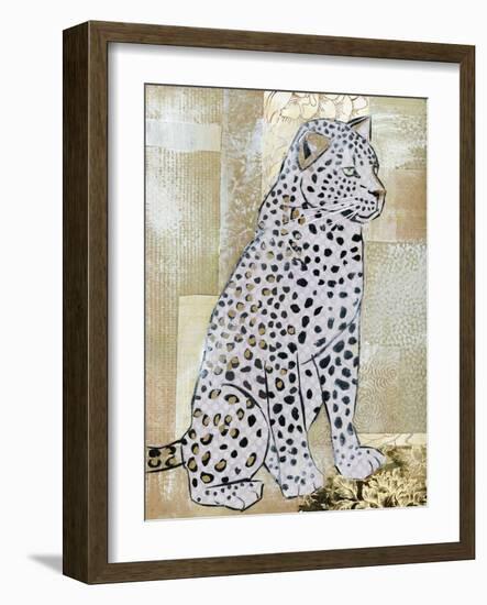 Leopard Beauty-Jenny McGee-Framed Art Print