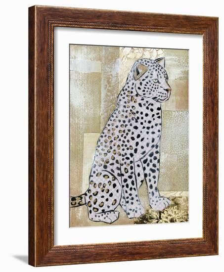 Leopard Beauty-Jenny McGee-Framed Art Print