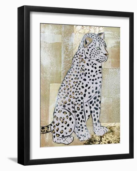 Leopard Beauty-Jenny McGee-Framed Art Print