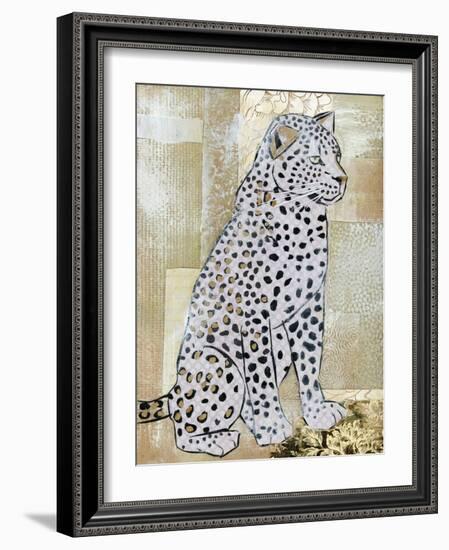 Leopard Beauty-Jenny McGee-Framed Art Print