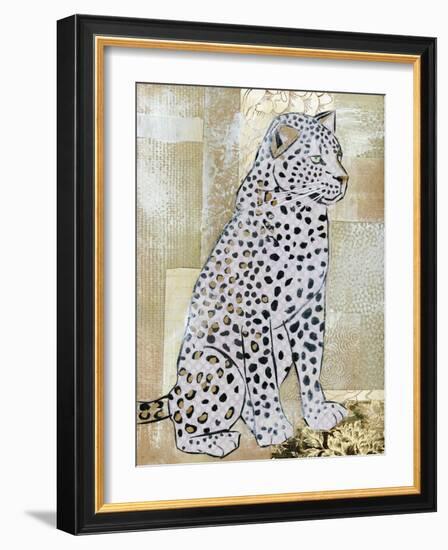 Leopard Beauty-Jenny McGee-Framed Art Print