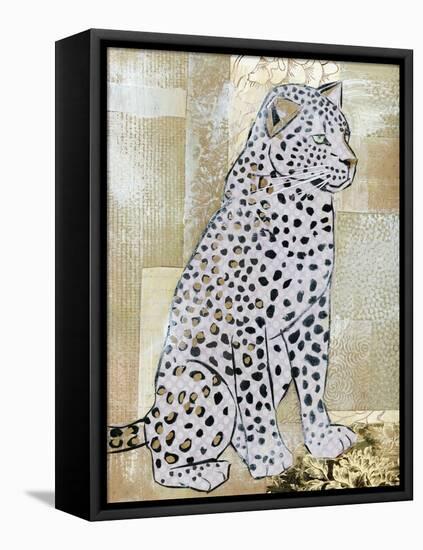 Leopard Beauty-Jenny McGee-Framed Stretched Canvas