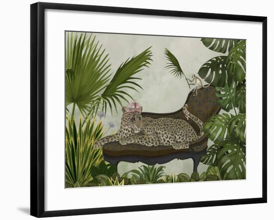 Leopard Chaise Longue-Fab Funky-Framed Premium Giclee Print