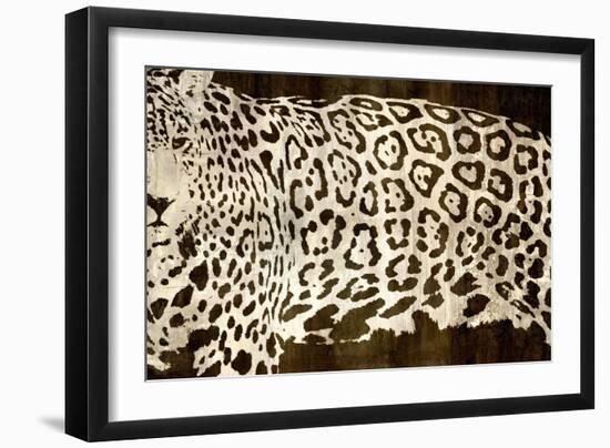 Leopard Encounter-Darren Davison-Framed Art Print
