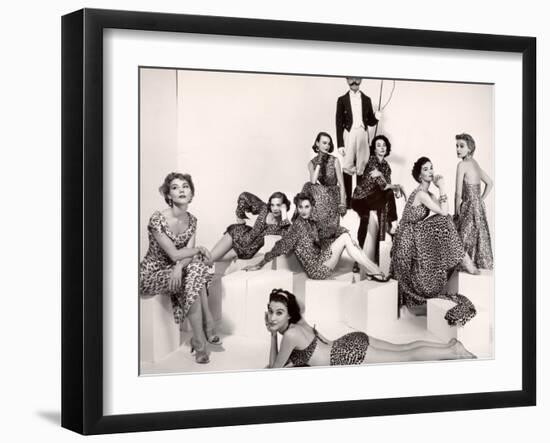 Leopard Fabric Fashions-Eliot Elisofon-Framed Photographic Print