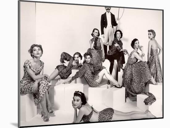 Leopard Fabric Fashions-Eliot Elisofon-Mounted Photographic Print