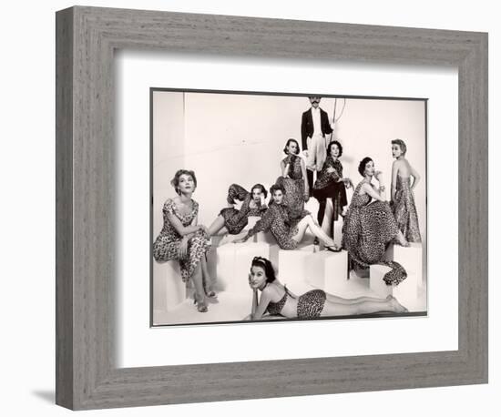 Leopard Fabric Fashions-Eliot Elisofon-Framed Photographic Print