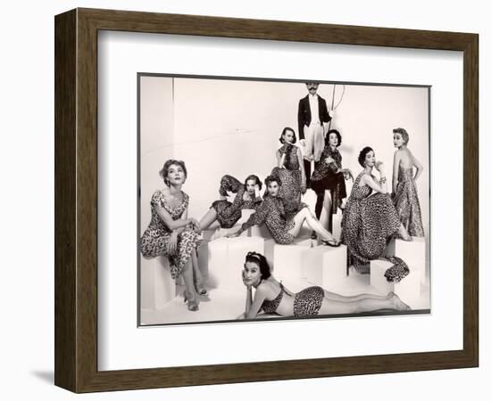 Leopard Fabric Fashions-Eliot Elisofon-Framed Photographic Print