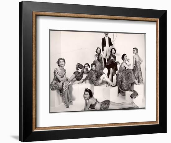 Leopard Fabric Fashions-Eliot Elisofon-Framed Photographic Print