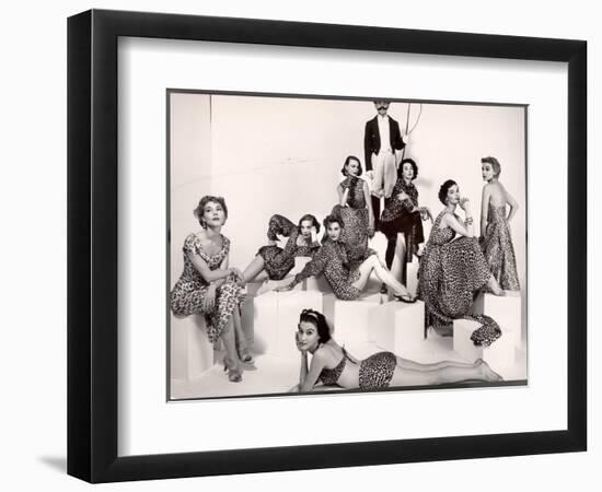 Leopard Fabric Fashions-Eliot Elisofon-Framed Photographic Print