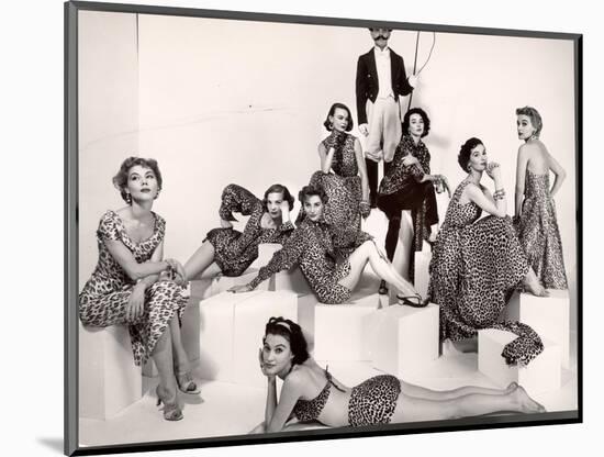 Leopard Fabric Fashions-Eliot Elisofon-Mounted Photographic Print