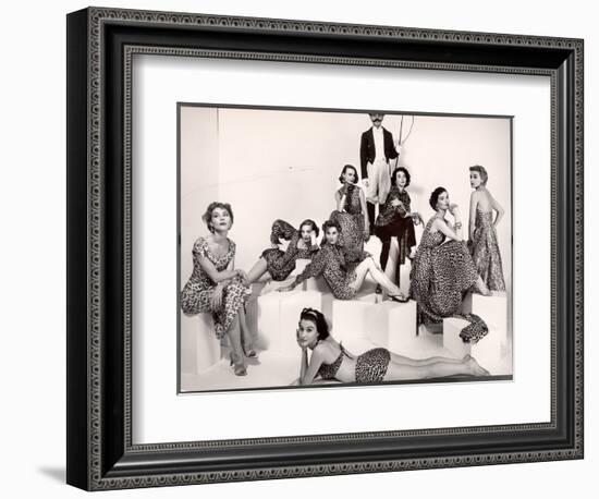 Leopard Fabric Fashions-Eliot Elisofon-Framed Photographic Print