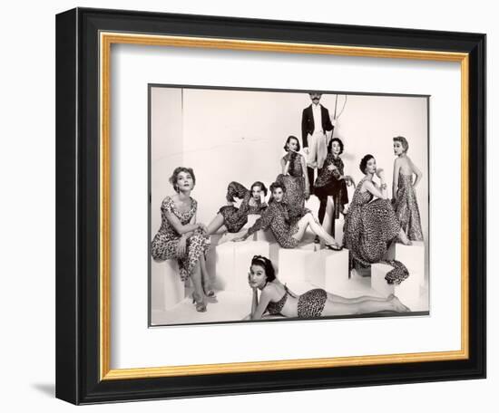 Leopard Fabric Fashions-Eliot Elisofon-Framed Photographic Print