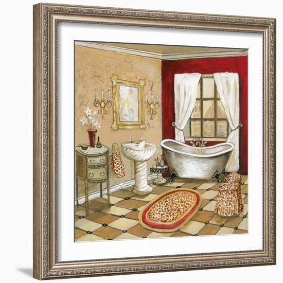 Leopard Florentine Bath-Gregory Gorham-Framed Premium Giclee Print