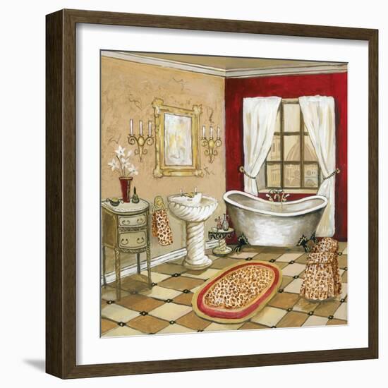 Leopard Florentine Bath-Gregory Gorham-Framed Premium Giclee Print