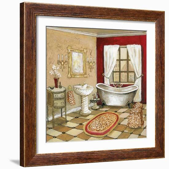 Leopard Florentine Bath-Gregory Gorham-Framed Premium Giclee Print