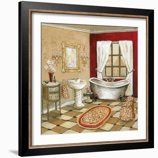 Leopard Florentine Bath-Gregory Gorham-Framed Premium Giclee Print