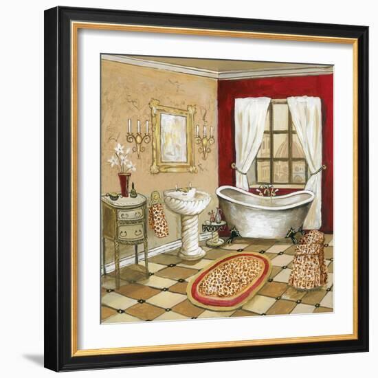 Leopard Florentine Bath-Gregory Gorham-Framed Premium Giclee Print