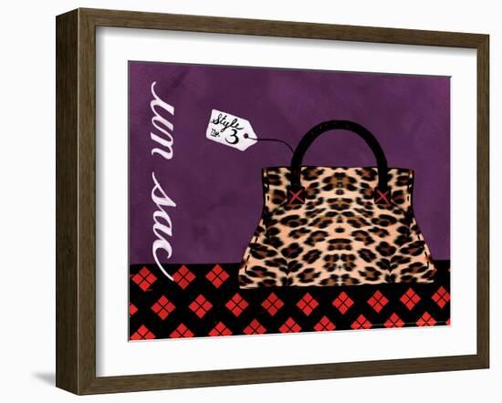 Leopard Handbag III-Jennifer Matla-Framed Art Print