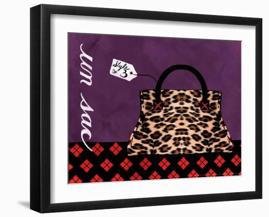 Leopard Handbag III-Jennifer Matla-Framed Art Print