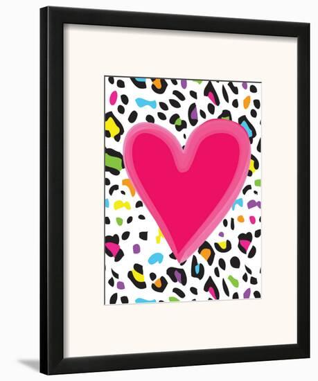 Leopard Heart-Louise Carey-Framed Art Print